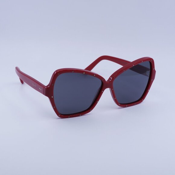 🕶️ New Celine CL4066IS 66A Sunglasses - Red Frame, Grey Lenses - Picture 1 of 10
